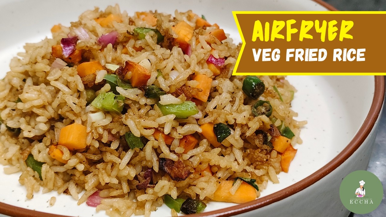 Healthy Air Fryer Vegetable Fried Rice You NEED to Try! 😍 | Better Than Takeout!