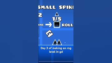 Making an rng level day 3 #gd #geodash #geometrydash #gaming #gamer #videogames #videogame #game