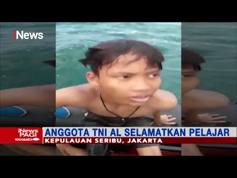 TNI AL Selamatkan Pelajar Terombang-ambing di Tengah Laut Selama 3 Jam - iNews Pagi 19/06