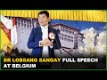 Dr lobsang sangay speech at belgium  tibetan youth congress and sft belgium
