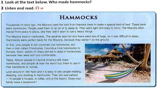 Unit 1 the ancient Mayans  - Lesson 5 Hammock page 12 screenshot 2