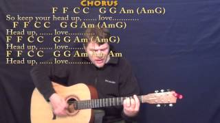 Video thumbnail of "Stubborn Love (Lumineers) Strum Guitar Cover Lesson with Chords/Lyrics"