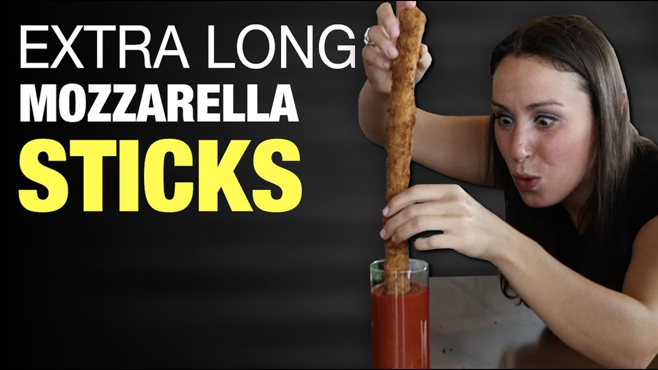 Who Can Make The Longest Mozzarella Stick? | HellthyJunkFood