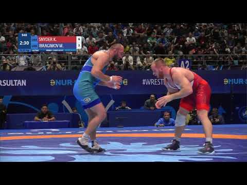 1/4 FS - 97 kg: K. SNYDER (USA) v. M. IBRAGIMOV (UZB)