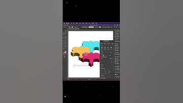 Create 3D Puzzle 🧩 Icon design in Illustrator #puzzle #3dpuzzle #shorts #youtubeshorts #illustration