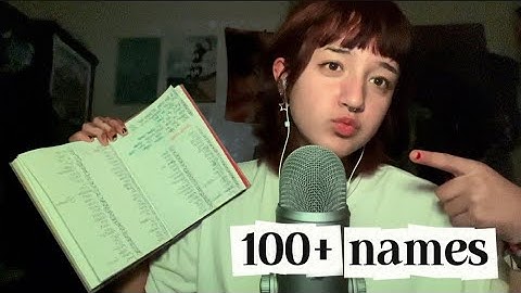 ASMR| If I Say Your Name You Can Sleep (whispering your names) 