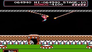 Circus Charlie - ( Nes / Famicom )  - Full Playthrough - No Hits Run screenshot 4