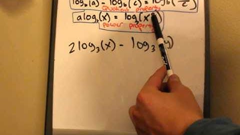 Logarithmic Product, quotient, and Power properties
