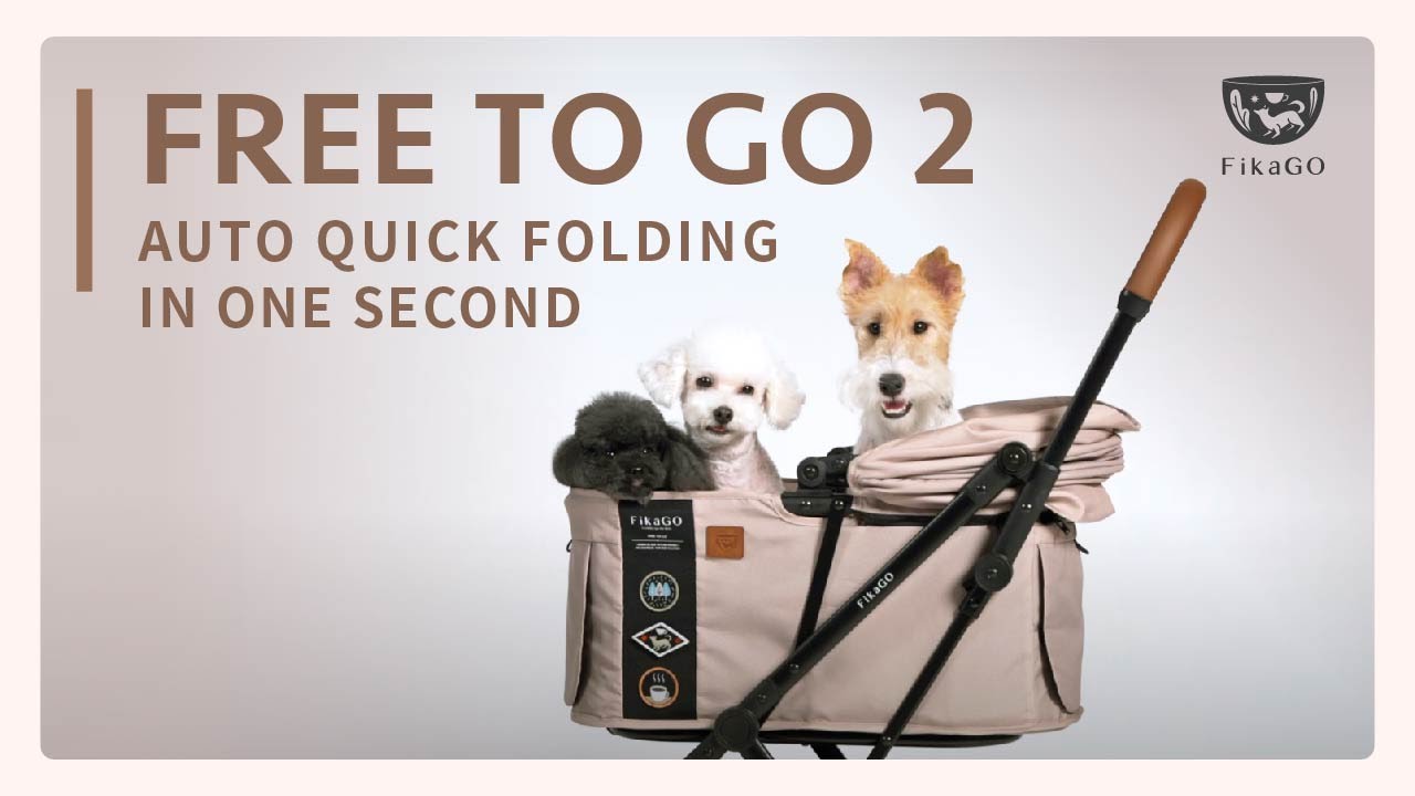FREE TO GO | Pet Stroller - Auto Quick Folding in One Second