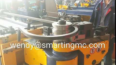 Smarting DW50CNC-4A-2SV automatic cnc tube push bending machine for square pioe 25mm