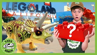 Dinosaur Mystery at Legoland! Giant T-Rex Adventure & Lego Jurassic World Dinosaurs for Kids Toys