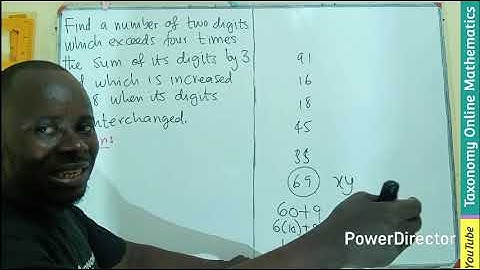Algebra Word Problem: Finding the Mystery Two-Digit Number