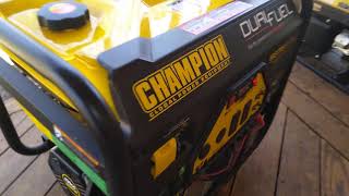 Champion 7500 watt Dual Fuel Generator has been reliable but now just runs 3 sec & dies [ FIXED !]