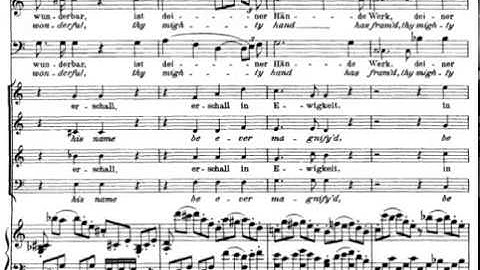 29.- By thee with bliss (The Creation - J. Haydn) Score Animation