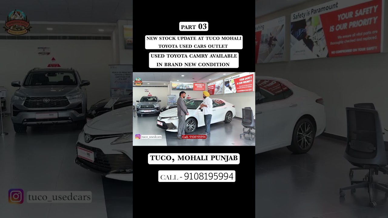 ⁣Call - 9108195994 Toyota Camry Available Like Brand New Condition At Tuco Mohali, punjab | Part 03