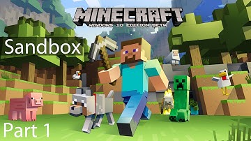 Minecraft Windows 10 Survival Sandbox Part 1: Realistic Forest Biome