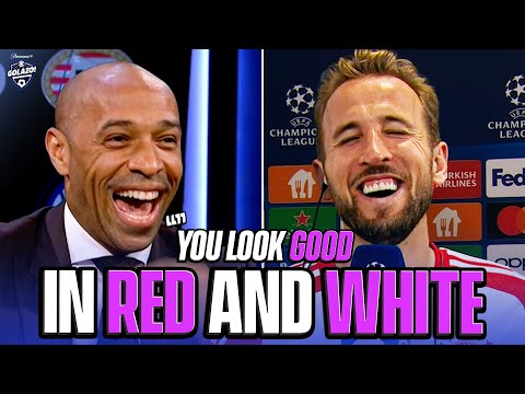 Thierry Henry jokes with Harry Kane after Bayern beat Man Utd! 🔴⚪ | UCL Today | CBS Sports Golazo