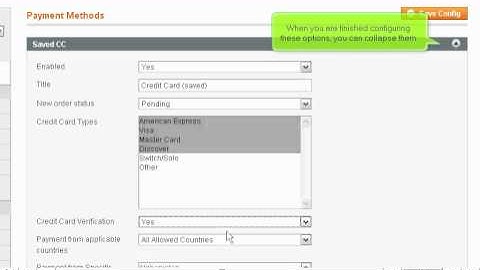 How to configure payment methods in Magento Commerce - Magneto Tutorial