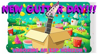 New Guitar Day!!! Unboxing an ESP Horizon 1