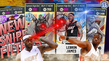 SNIPE SIGNATURE SERIES DIAMOND LEBRON JAMES AND DWAYNE WADE ON THESE NBA 2K22 AUCTION HOUSE FILTERS!