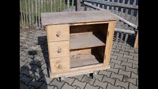 Restoration of an old, little cupboard