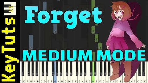 Learn to Play Forget from Glitchtale (Undertale AU) - Medium Mode