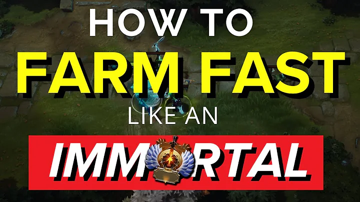 How to Farm Fast like an IMMORTAL - Advanced Farming Guide Dota 2
