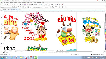 Tải FiLe VecTor ( Mẫu Các Con Trâu 2021 ) Dung Lắp Ghép - In Ấn - Lịch - Sữa Lại File Khắc Dưa Hấu..