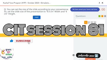 CIT session 81 simulation questions