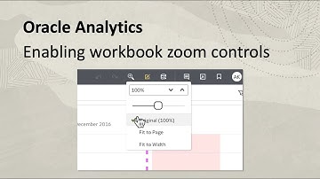 Enabling Workbook Zoom Controls in Oracle Analytics