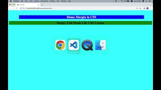 Basic CSS Lesson 8: CSS margins. Left margin, right margin, top, bottom, and auto margin.