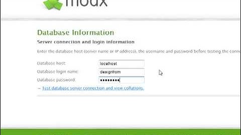 How to install MODx