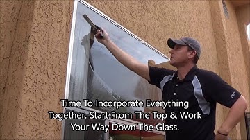 The basics of professional window  cleaning | How to clean windows the professional way | Full video