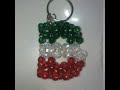 Beaded letter keychains