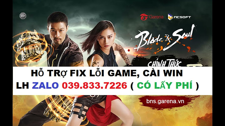 Lỗi không hiển thị web blade and soul năm 2024