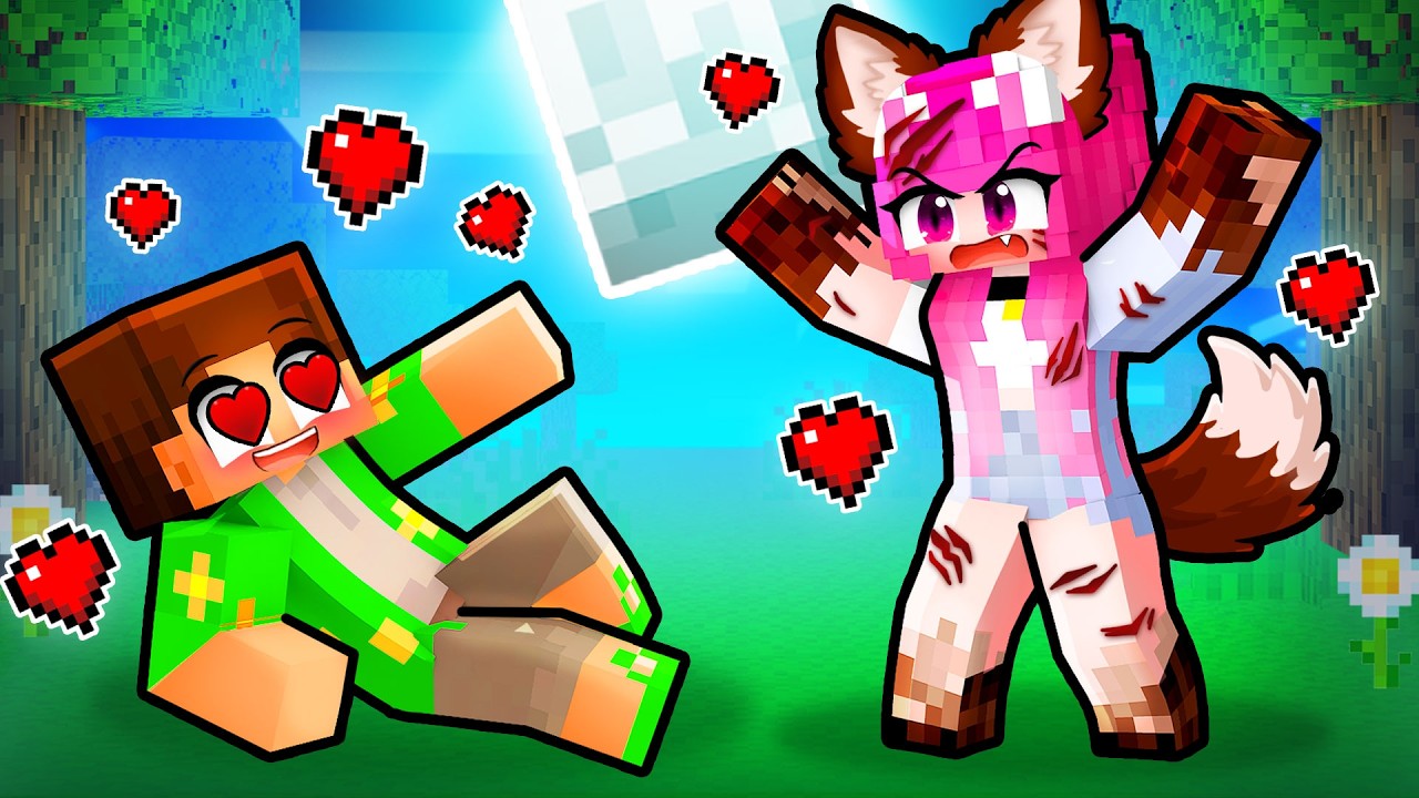 Jakey s-a *INDRAGOSTIT* de FATA LUP pe Minecraft...