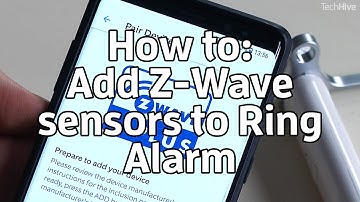 How to add Z-Wave sensors to Ring Alarm