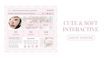 cute soft interactive carrd tutorial - cr hwak1t