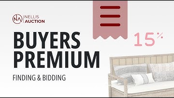 What is  the "Buyers Premium" at Nellis Auction?