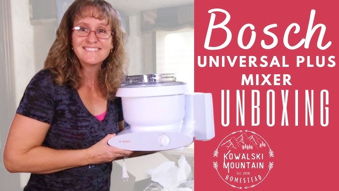 Bosch Universal Plus Stand Mixer White with Baker's Pack, 6.5-Quart