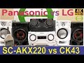 Panasonic SC-AKX220 vs LG CK43 mini Hi fi - listening tests.
