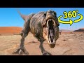 360 Video | T-Rex Escape from Jurassic World Evolution VR Dinosaurs 4K