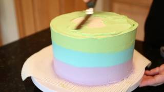 Pastel Rainbow Cake - I Am Baker