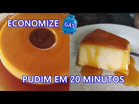 Economia de Gás - PUDIM DE LEITE CONDENSADO EM 20 MINUTOS - (Feito na boca do fogão) - Joyce Souza