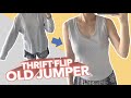 Turning a jumper into a tank top 헐렁한 점퍼를 탱크탑으로 리폼하기