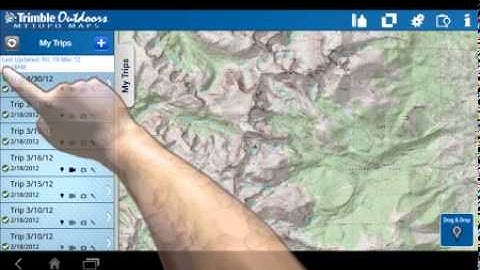 MyTopo Maps for Android Tutorial: My Trips