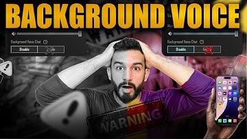 BACKGROUND VOICE CHAT PUBG MOBILE | ENABLE OR DISABLE BACKGROUND VOICE IN PUBG MOBILE