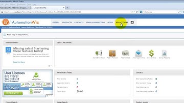 Confirming Your Shopping Cart Account Profile - Step #1 - Video 1: 1AutomationWiz