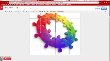 Creating a Jigsaw Puzzle in Google Drawings