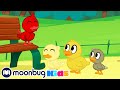 6 Little Ducks | Cartoons & Kids Songs | Moonbug Kids - Nursery Rhymes for Babies